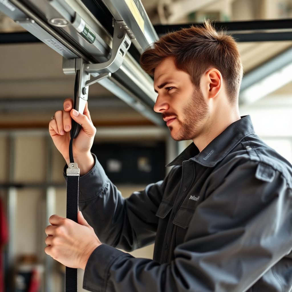 Professional Rosman Garage Doors technician performing quality service